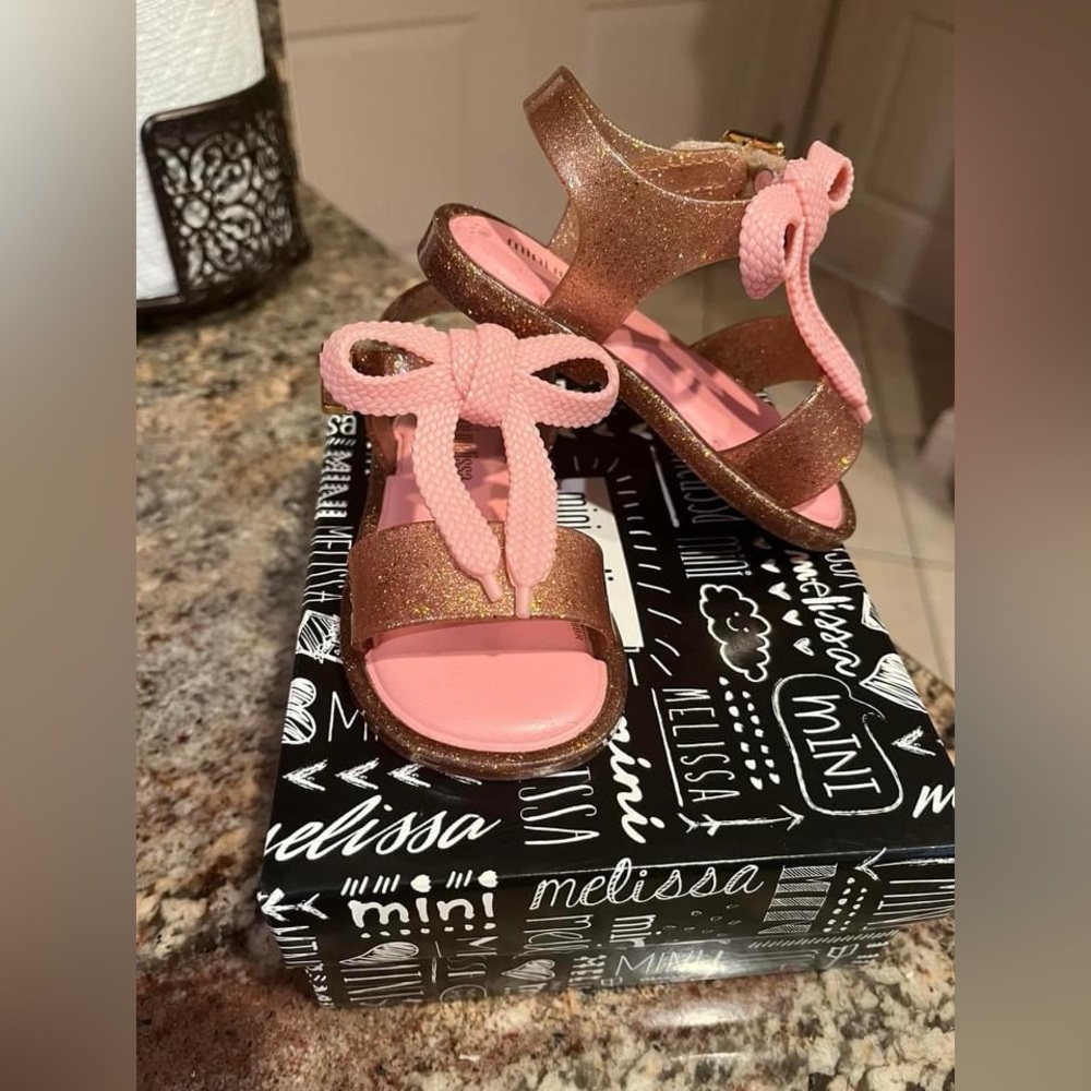 MINI MELISSA pink jelly sandals